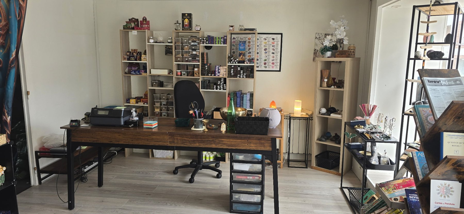 Nouvelle disposition de la boutique de Vanessa