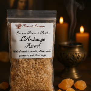 Retirer un terme : archange azraël archange azraëlRetirer un terme : résine naturelle résine naturelleRetirer un terme : encens à brûler encens à brûlerRetirer un terme : oliban olibanRetirer un terme : bois de santal bois de santalRetirer un terme : mastic masticRetirer un terme : genièvre genièvreRetirer un terme : calcite orange calcite orangeRetirer un terme : purification purificationRetirer un terme : apaisement apaisementRetirer un terme : recueillement recueillementRetirer un terme : libération émotionnelle libération émotionnelleRetirer un terme : artisanat artisanatRetirer un terme : Terre & Lumière Terre & Lumière